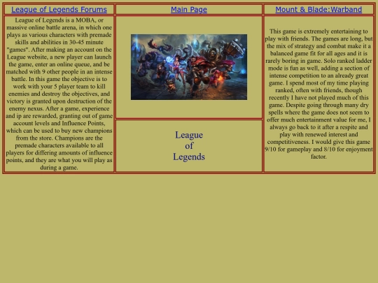 league screenshot
