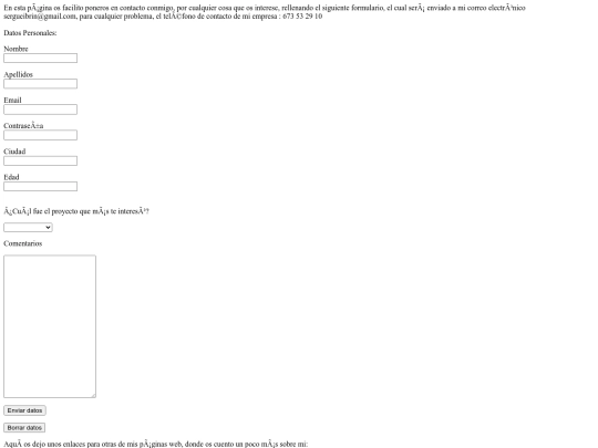 Sergéi Brin/contacto screenshot
