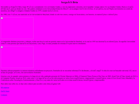 Sergéi Brin/quiensoy screenshot