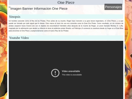 Informacion/InformacionOnePiece screenshot