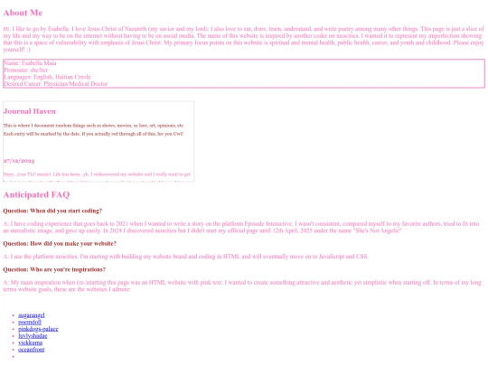 aboutme screenshot