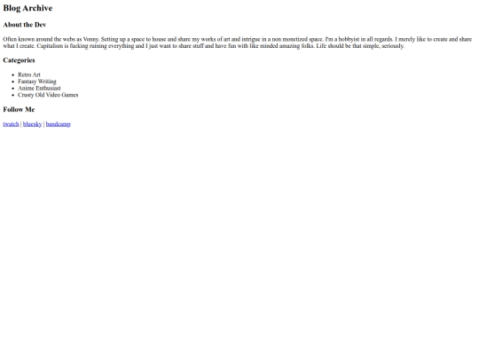 pages/archive screenshot