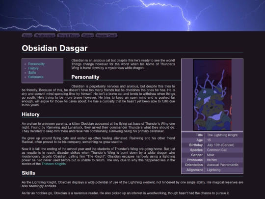 ocs/cosmotalia/obsidian screenshot