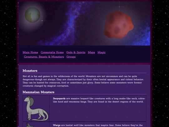 world/critters/monsters screenshot