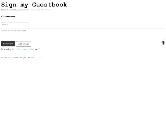 guestbook screenshot