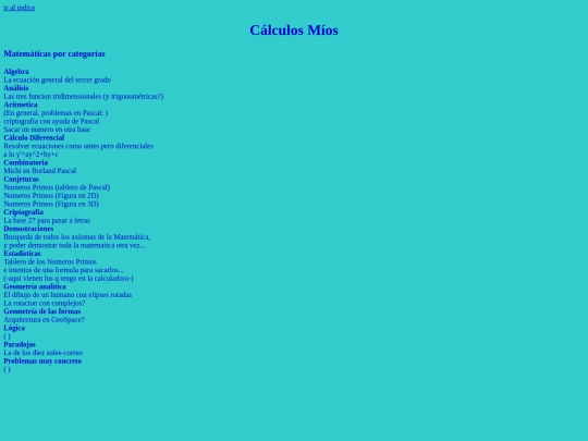 IndiceCentral/miscalculos-index screenshot