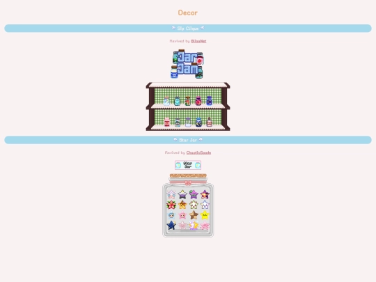 cliques/decor screenshot