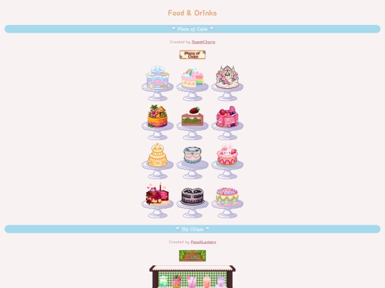 cliques/food screenshot