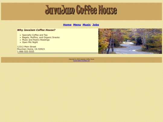 Chapter_04/Case Studies/JavaJam/JavaJam_home screenshot