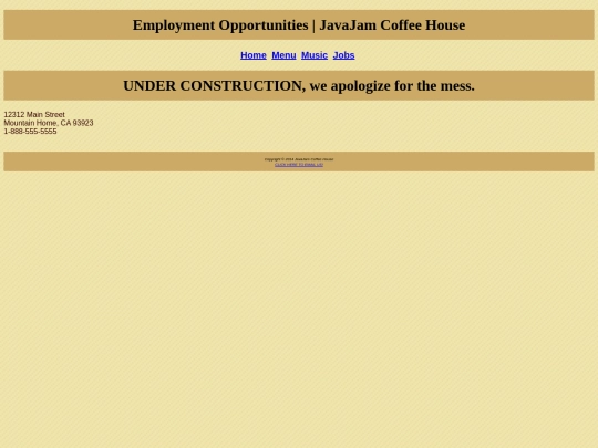 Chapter_04/Case Studies/JavaJam/JavaJam_jobs screenshot