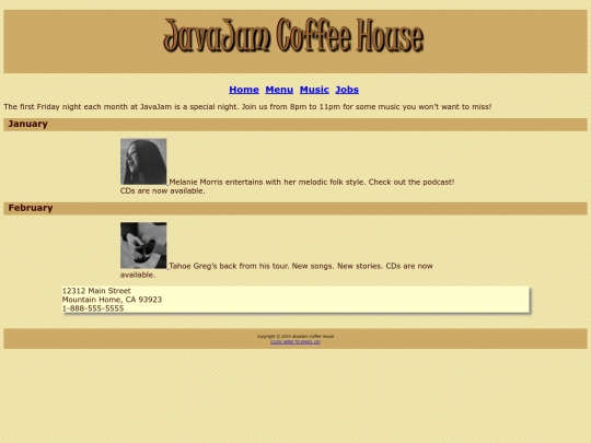 Chapter_04/Case Studies/JavaJam/JavaJam_music screenshot