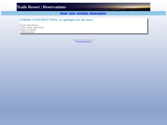 Chapter_04/Case Studies/Pacific Trails/PTR_reservations screenshot