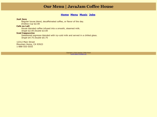 JavaJam_Coffee_House/JJ_menu screenshot