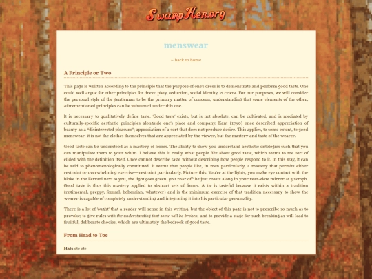 menswear screenshot