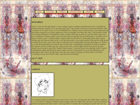 blog screenshot