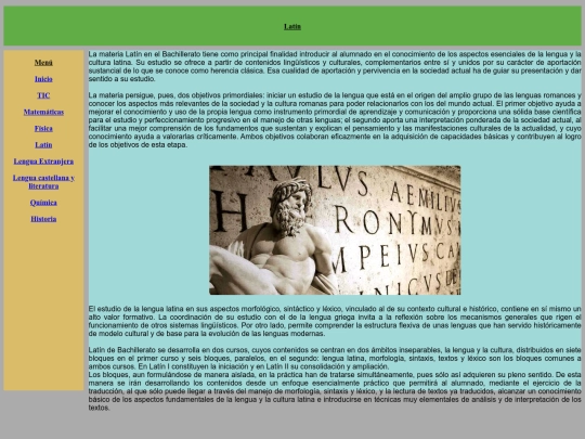 Latin screenshot