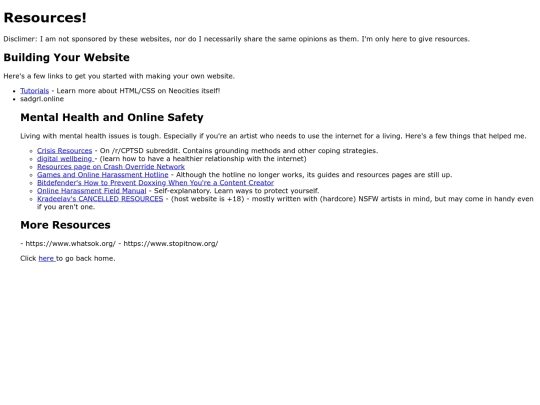 resources screenshot