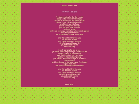 brooklyn/lyrics/irrelevant-ladypills screenshot