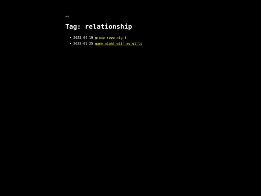 tag/relationship screenshot