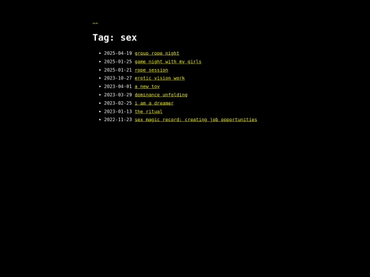 tag/sex screenshot
