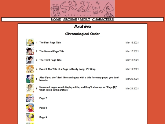 archive screenshot