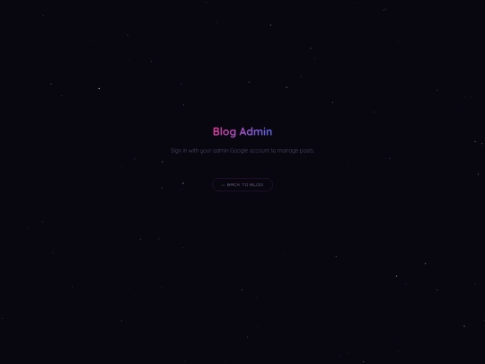 blog-admin screenshot