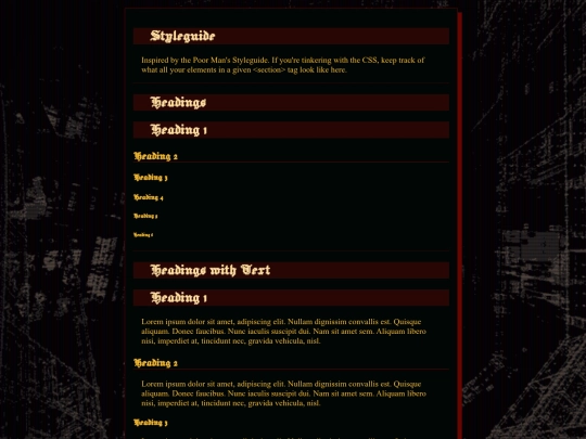 styleguide screenshot