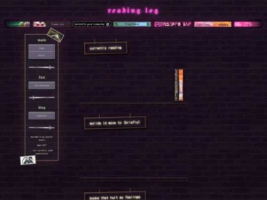 reading-log screenshot