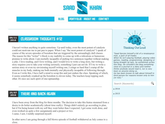 blog screenshot
