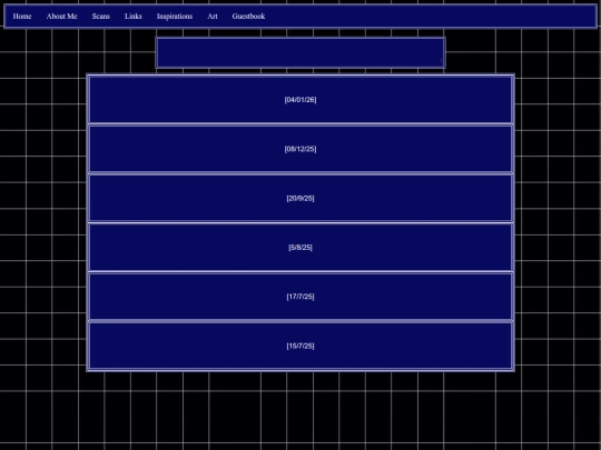 Blog screenshot
