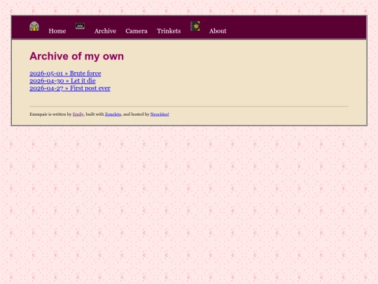 archive screenshot