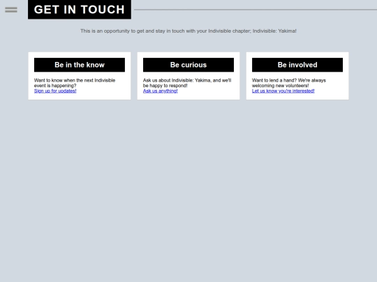 getInTouch screenshot