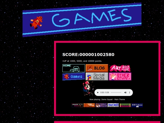 Games screenshot