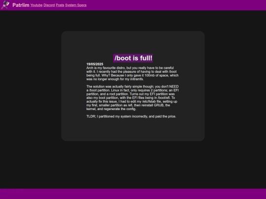 posts/BootFull screenshot