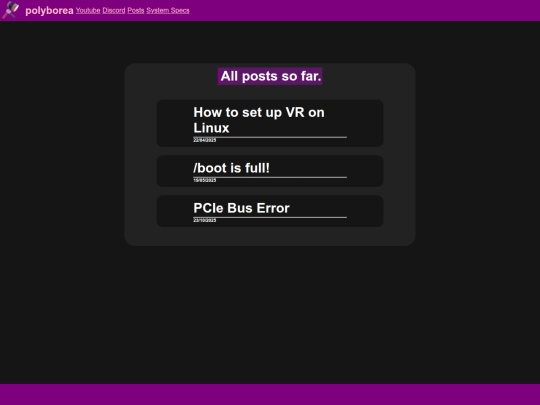 posts screenshot