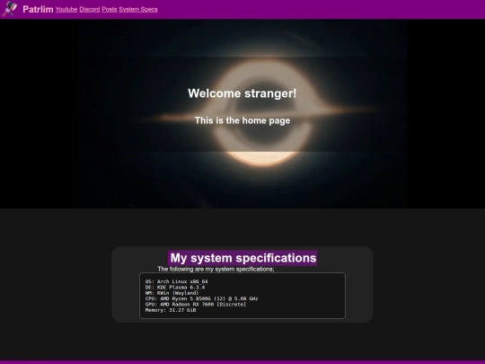 specs screenshot