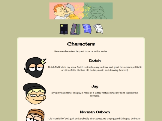 comix/characters screenshot