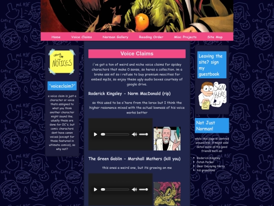 voiceclaims screenshot