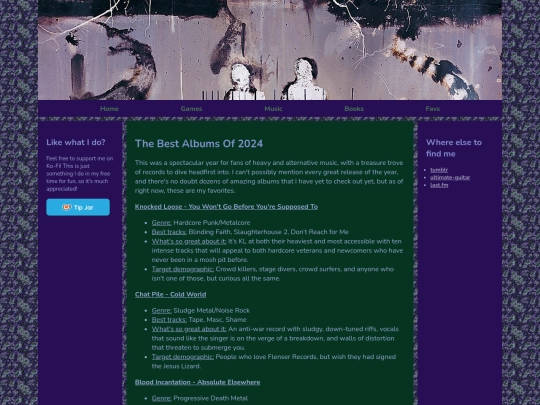 music/bestalbumsof2024 screenshot
