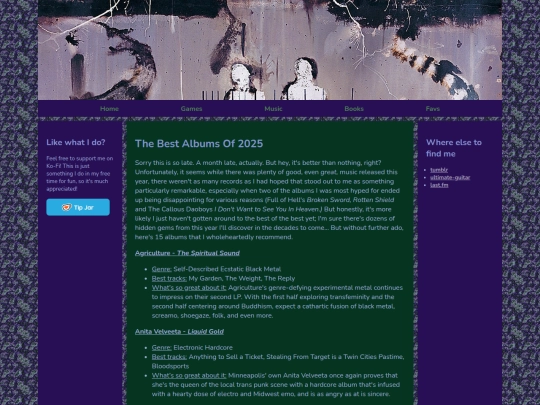 music/bestalbumsof2025 screenshot