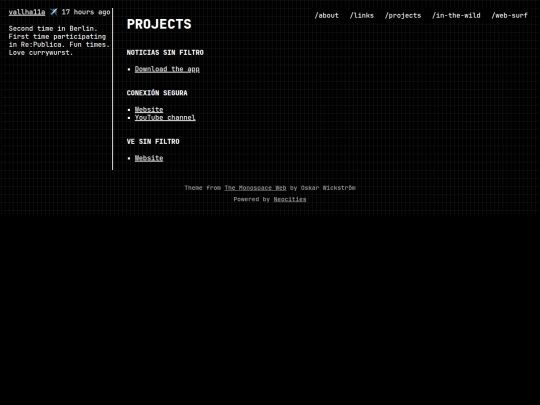 projects screenshot