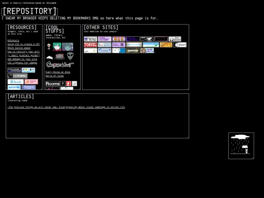 homepage/links screenshot