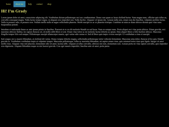big proj/aboutme screenshot