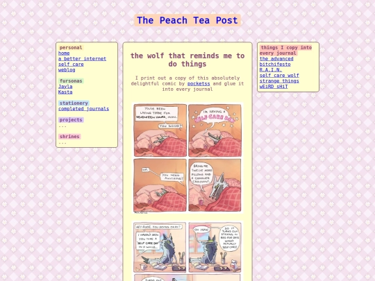 self-care-wolf screenshot