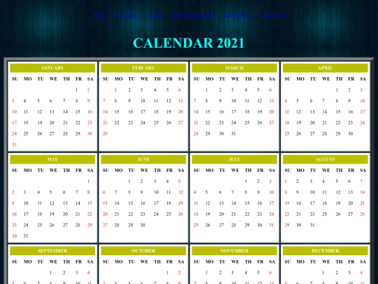 Calendar screenshot