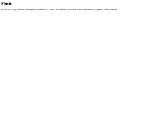 pages/music.part screenshot