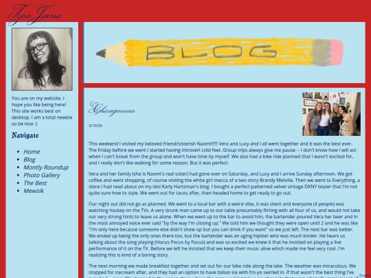 blog screenshot