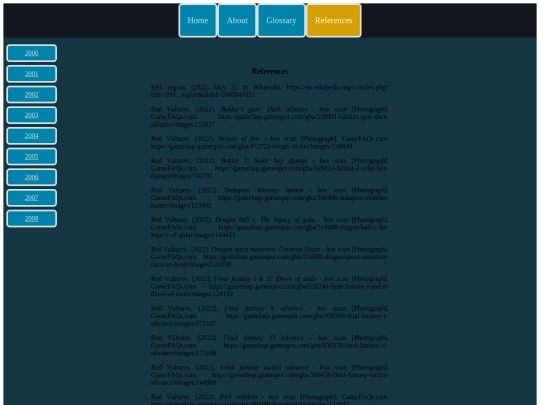 references screenshot