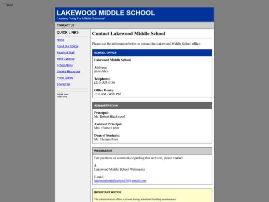 contact screenshot