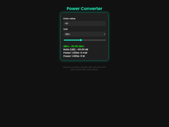 power_convertor screenshot